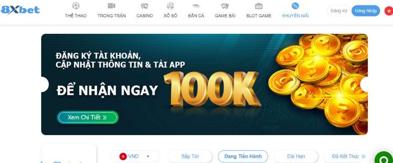 Cách đăng nhập vào tài khoản 8Xbet